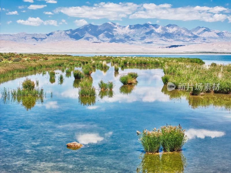 甘肃可鲁克湖的风光美景