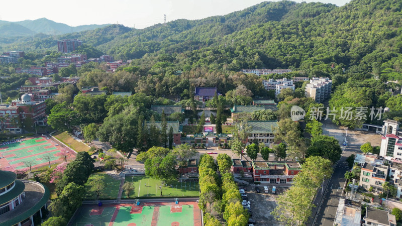 航拍广东中山孙中山故里旅游区