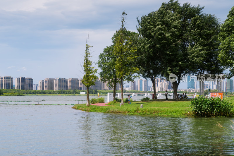 湖州西山漾湿地公园（丝绸小镇）景区风光