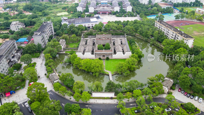 湖南湘乡市东山书院4A景区航拍