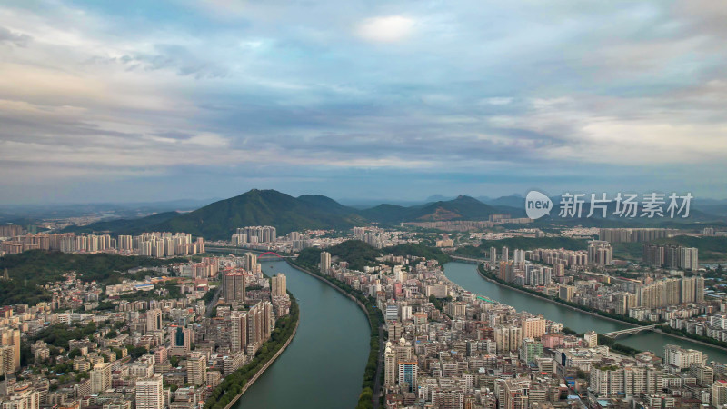 广东韶关城市建设航拍图