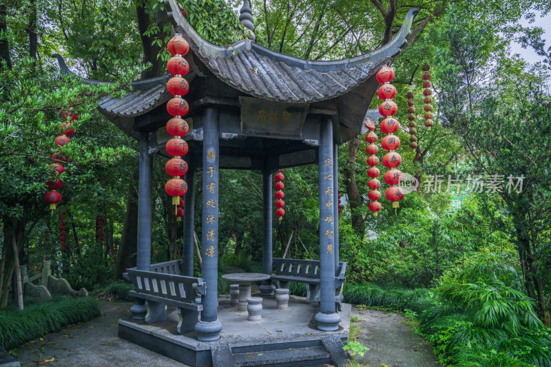 杭州飞来峰景区上天竺法喜禅寺古建筑