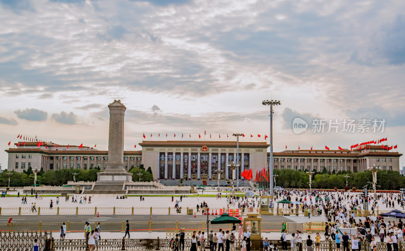 北京天安门广场城市风光