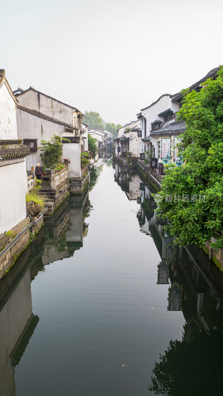 绍兴仓桥直街江南水乡风景