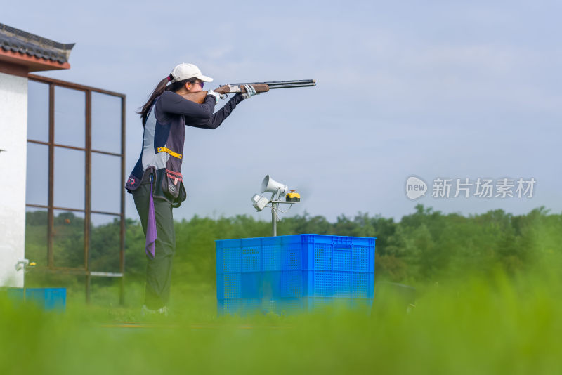 河南省第十四届运动会飞碟射击比赛现场