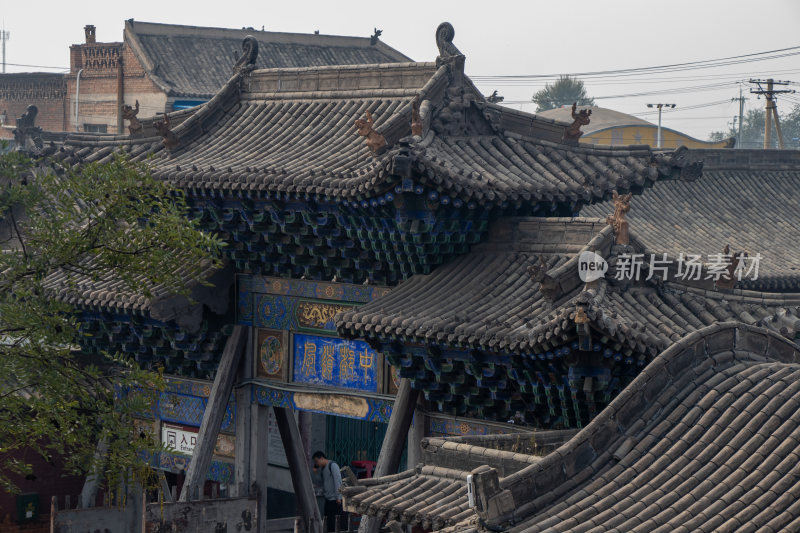 山西晋中双林寺屋脊装饰