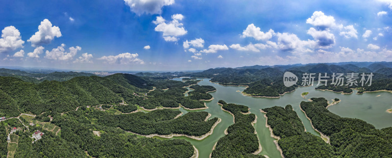 祖国大好河山湖北三道河风景区全景图