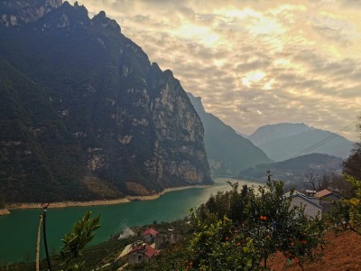 大山晚霞