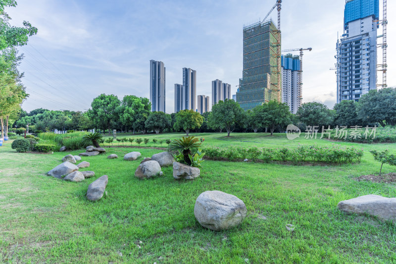 武汉洪山区杨春湖公园风景