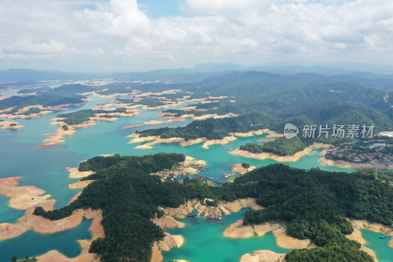 河源万绿湖 湖泊 千岛湖