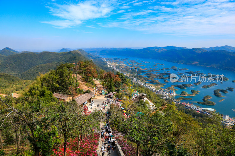 湖北黄石仙岛湖生态旅游景区，天空之城景区