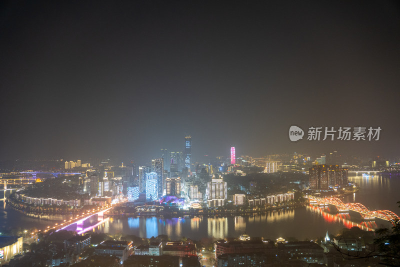 广西柳州城市夜景