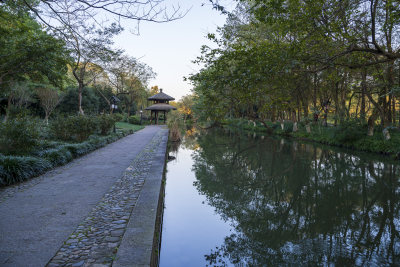 杭州西湖茅家埠江南水乡风景