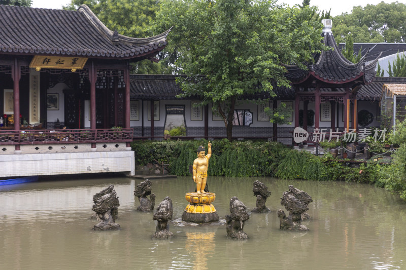 曹王禅寺上海嘉定寺庙中式建筑传统文化佛教