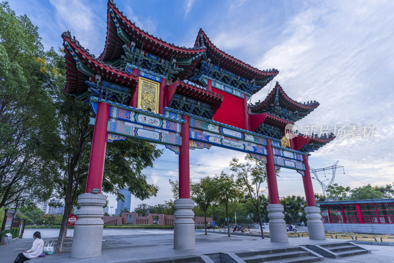 武汉江夏区谭鑫培公园风景