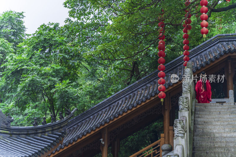 杭州飞来峰景区上天竺法喜禅寺古建筑