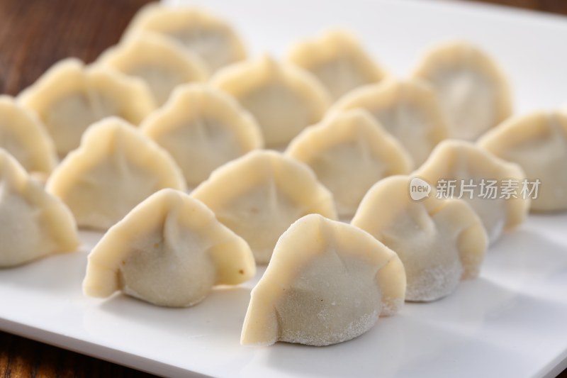 手工水饺 包好的饺子