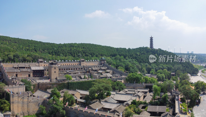 航拍山西晋城古建风光