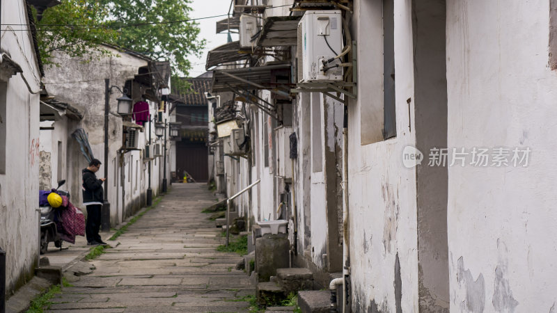 绍兴仓桥直街江南水乡风景