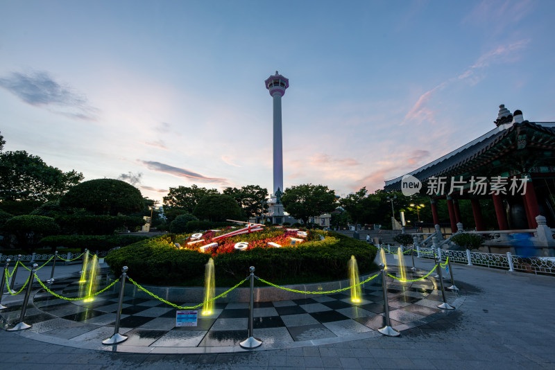 韩国釜山龙头山公园风光