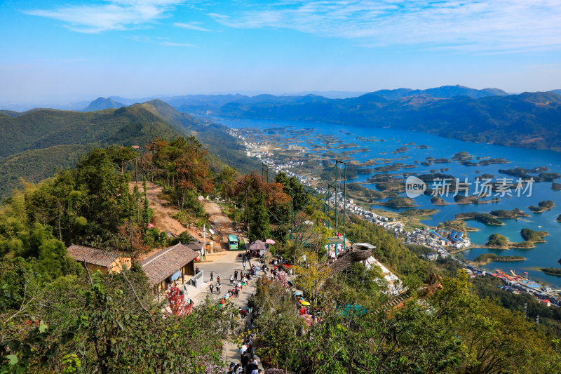 湖北黄石仙岛湖生态旅游景区，天空之城景区