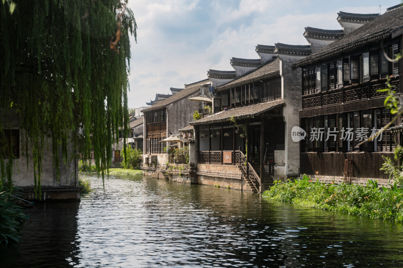 南浔古镇古街传统建筑景区江南水乡徽派建筑