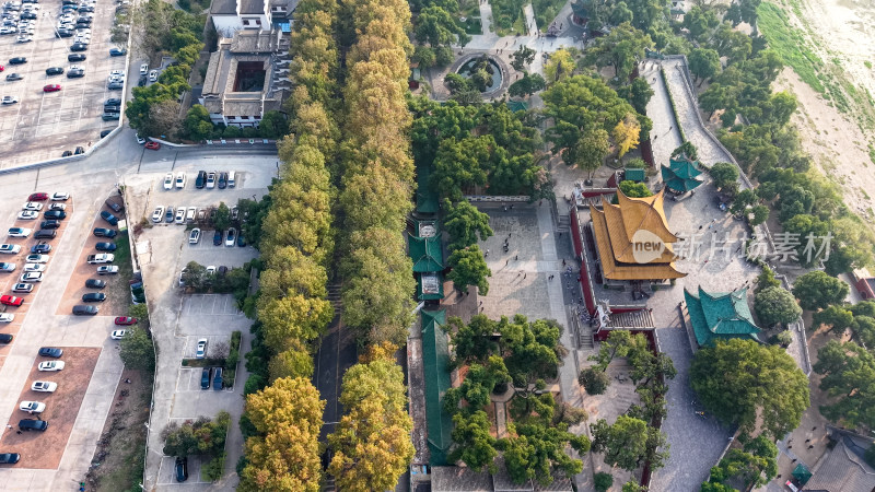 岳阳岳阳楼航拍图