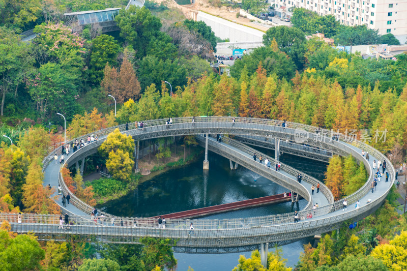 福州福道城市空中步道及周边景观