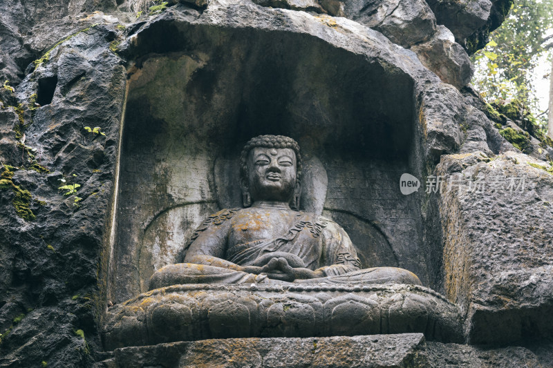 杭州飞来峰造像-石刻佛像群