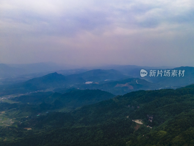 湖南靖州飞山景区航拍摄影图