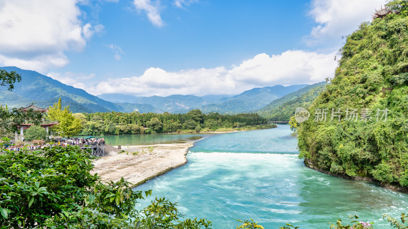 四川都江堰景区旅游综合场景