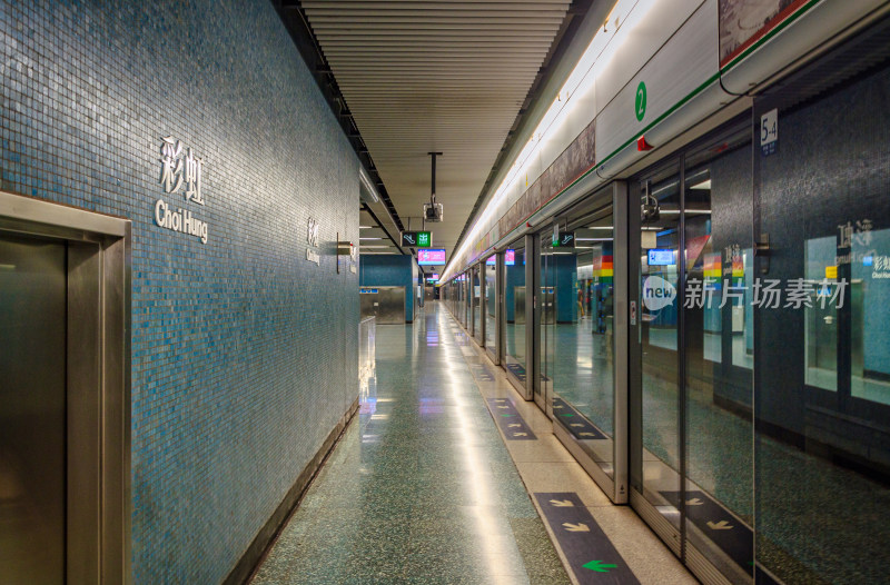 香港地铁彩虹站站台景观