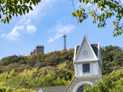 上海松江佘山森林公园自然建筑景观