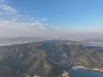 威海市孙家疃猫头山环海路山海城市风景