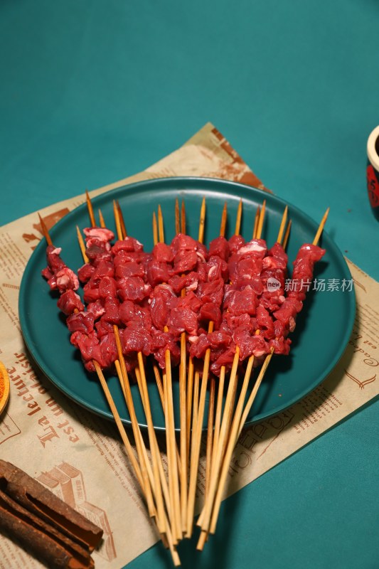 烧烤牛肉串 牛腩串