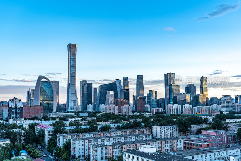 中国北京CBD城市延时城市发展