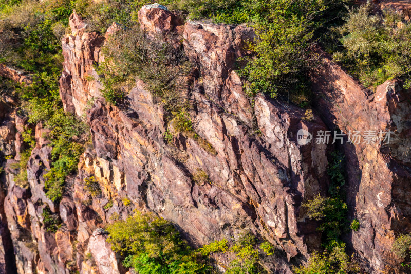 中国河南省伏羲山红石林景区