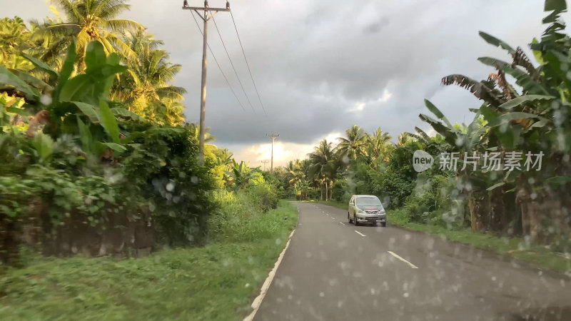 印尼巴厘岛道路街景