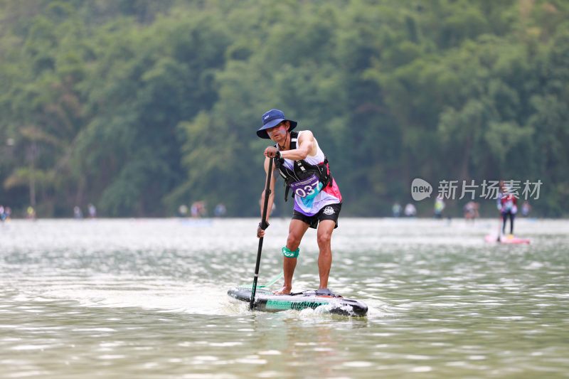 水上运动  浆板比赛  水上竞技