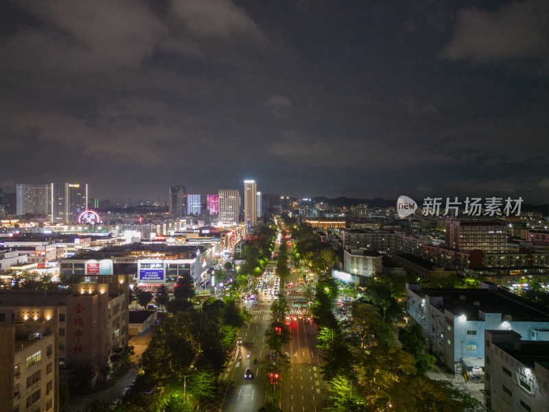 广东深圳龙华华荣路夜景