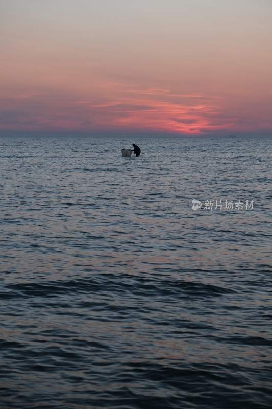 夕阳傍晚晚霞火烧云落日余晖