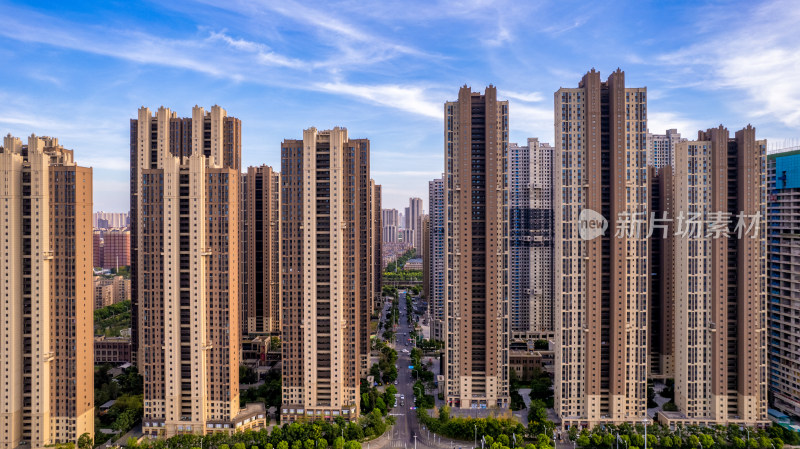 武汉城市住宅小区建筑群
