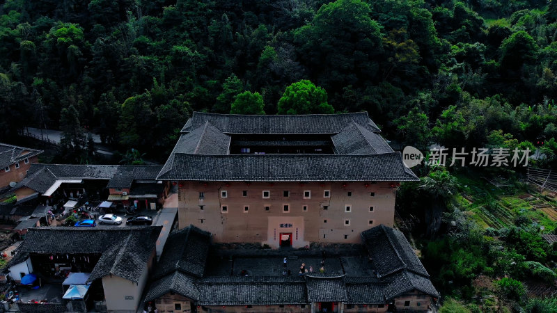 福建南靖土楼航拍