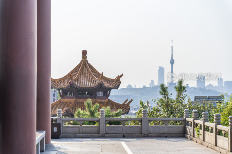 武汉武昌区黄鹤楼公园风景