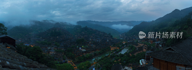 贵州西江千户苗寨全景