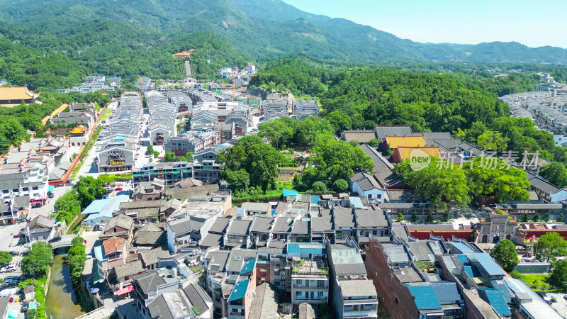 航拍湖南衡阳南岳大庙5A景区