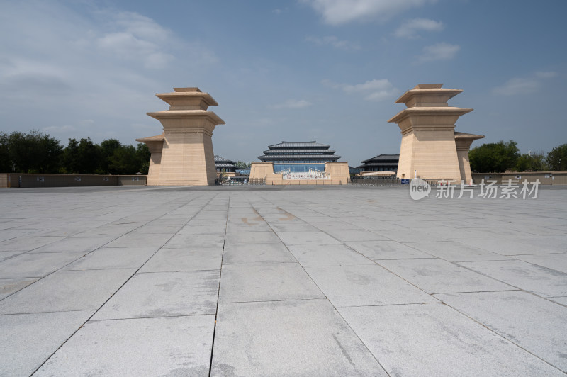 陕西历史博物馆秦汉馆展馆秦汉风格建筑外观