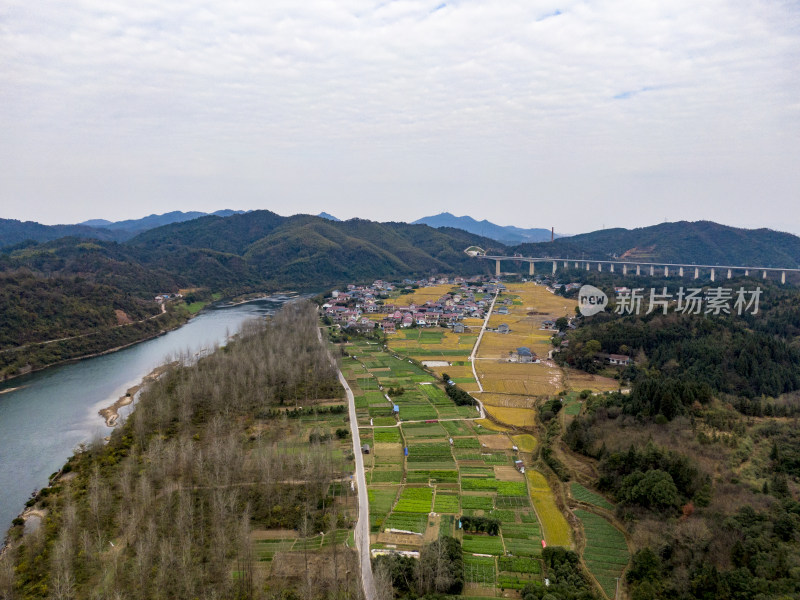 农业种植农田航拍摄影图