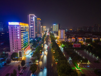 邯郸人民东路友谊时代广场夜景