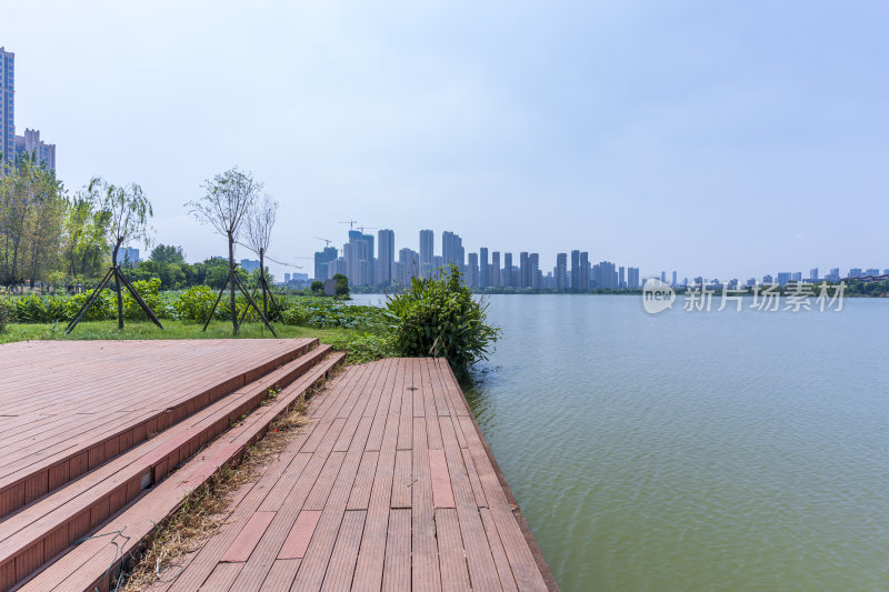武汉江夏区汤逊湖壹号湿地公园风景